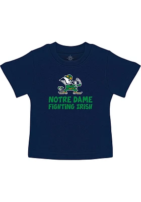 Notre Dame Fighting Irish Toddler Navy Blue Playful Short Sleeve T-Shirt
