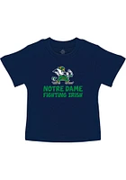 Notre Dame Fighting Irish Toddler Navy Blue Playful Short Sleeve T-Shirt