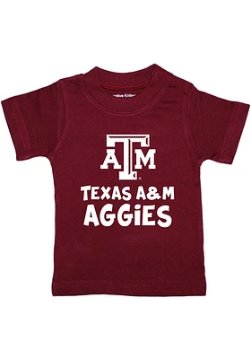 Texas A&M Aggies Toddler Maroon Playful Short Sleeve T-Shirt