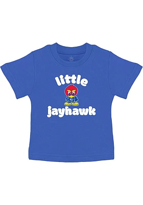 Kansas Jayhawks Infant Little Mascot Short Sleeve T-Shirt Blue