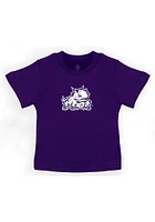 TCU Horned Frogs Infant Primary Logo Short Sleeve T-Shirt Purple