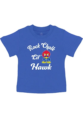 Kansas Jayhawks Infant Team Chant Short Sleeve T-Shirt Blue