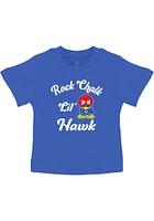 Kansas Jayhawks Infant Team Chant Short Sleeve T-Shirt Blue