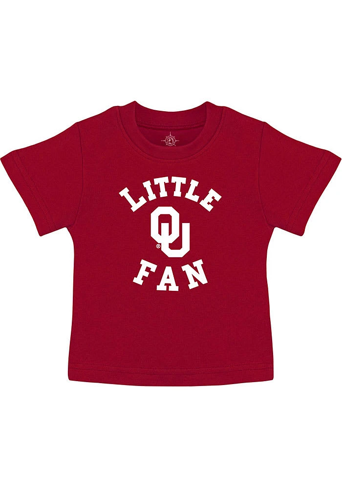 Oklahoma Sooners Toddler Crimson Little Fan Short Sleeve T-Shirt