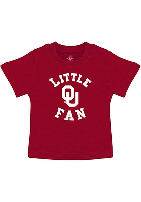 Oklahoma Sooners Toddler Crimson Little Fan Short Sleeve T-Shirt