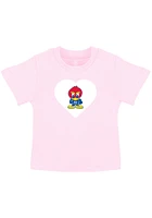 Kansas Jayhawks Toddler Girls Heart Baby Jay Short Sleeve T-Shirt