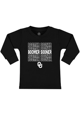Oklahoma Sooners Toddler Black Boomer Sooner Long Sleeve T-Shirt