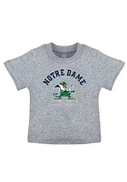 Notre Dame Fighting Irish Toddler Grey Arch Mascot Short Sleeve T-Shirt