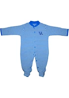 Kentucky Wildcats Baby Blue Striped Loungewear One Piece Pajamas