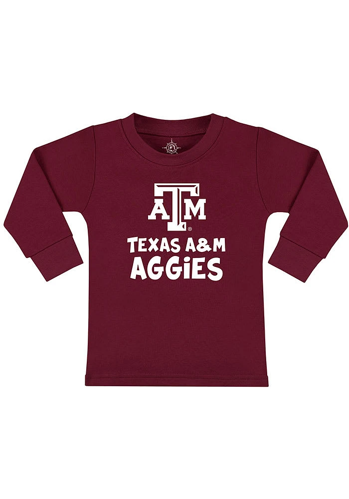 Texas A&M Aggies Toddler Maroon Playful Long Sleeve T-Shirt