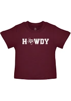 Texas A&M Aggies Toddler Maroon HOWDY Short Sleeve T-Shirt