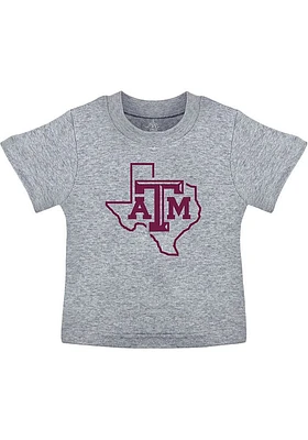 Texas A&M Aggies Toddler Grey Primary Logo Short Sleeve T-Shirt