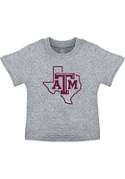 Texas A&M Aggies Toddler Grey Primary Logo Short Sleeve T-Shirt