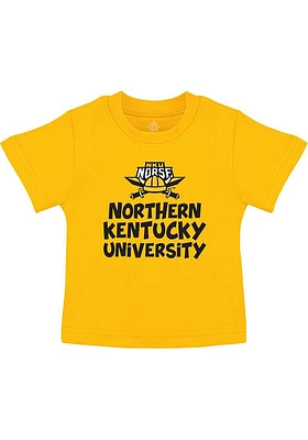 Northern Kentucky Norse Toddler Gold Playful Short Sleeve T-Shirt