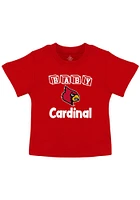 Louisville Cardinals Infant Baby Block Short Sleeve T-Shirt Red