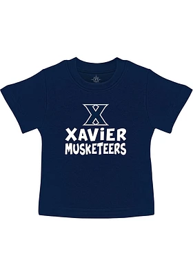 Xavier Musketeers Toddler Navy Blue Playful Short Sleeve T-Shirt