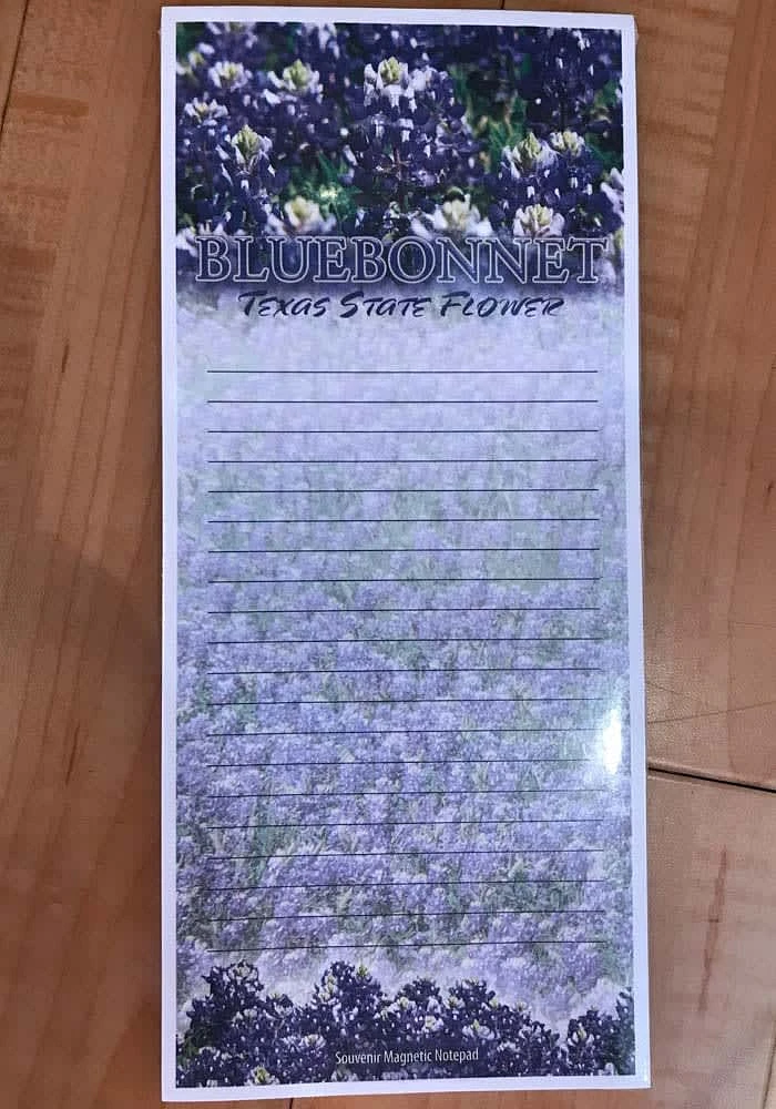 Texas Bluebonnet Notepad