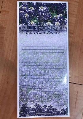 Texas Bluebonnet Notepad