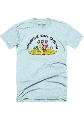 INDY 500 Light Blue Short Sleeve Fashion T Shirt