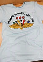 INDY 500 Light Blue Short Sleeve Fashion T Shirt