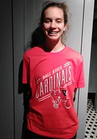 Ball State Cardinals Red Basketball Short Sleeve Fashion T Shirt