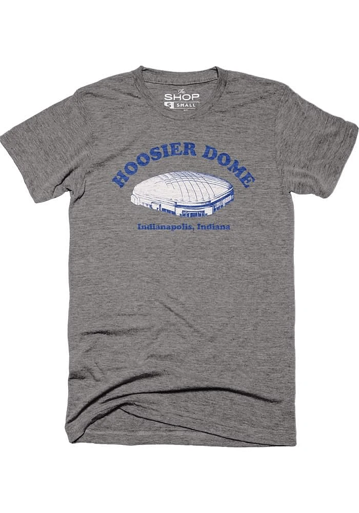 Indianapolis Grey Hoosier Dome Short Sleeve Fashion T Shirt
