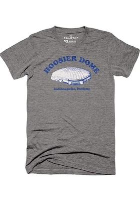 Indianapolis Grey Hoosier Dome Short Sleeve Fashion T Shirt
