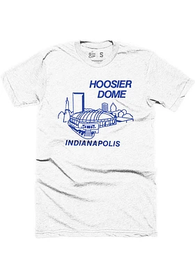 Indianapolis White Hoosier Dome Skyline Short Sleeve Fashion T Shirt
