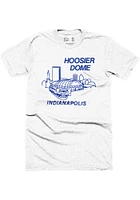 Indianapolis White Hoosier Dome Skyline Short Sleeve Fashion T Shirt