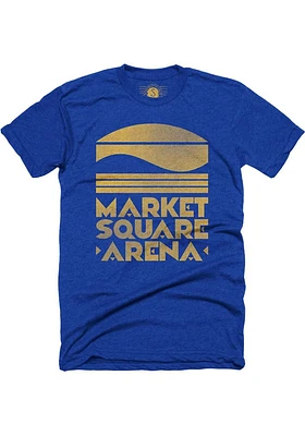 Indianapolis Blue Market Square Arena Short Sleeve Fashion T Shirt