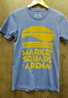 Indianapolis Blue Market Square Arena Short Sleeve Fashion T Shirt