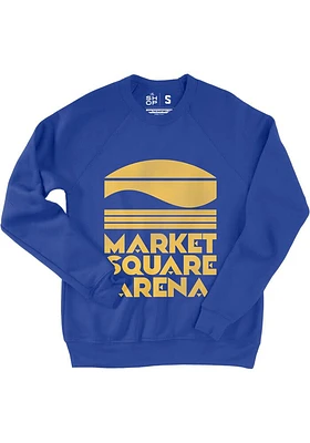 Indianapolis Mens Blue Market Square Arena Long Sleeve Crew Sweatshirt