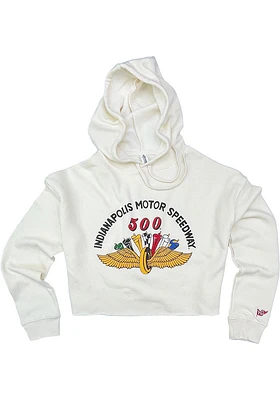 Indianapolis Womens White Indy 500 Hooded Sweatshirt