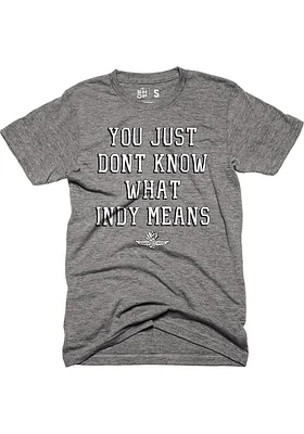 Indianapolis Grey Indy 500 Short Sleeve Fashion T Shirt