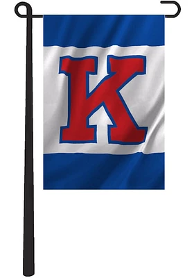 Kansas Jayhawks 13x18 Blue and White Garden Flag - Blue