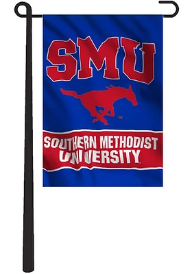 SMU Mustangs 13x18 Blue Garden Flag - Blue