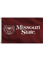 Missouri State Bears 3x5 Maroon Logo Grommet Silk Screen Grommet Flag - Maroon