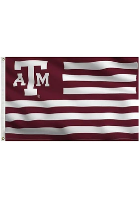 Texas A&M Aggies 3x5 Maroon, White Grommet Silk Screen Grommet Flag - Maroon