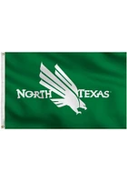 North Texas Mean Green 3x5 Gren Grommet Silk Screen Grommet Flag - Green