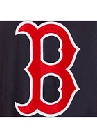 Mens Boston Red Sox Reversible Hooded Heavyweight Jacket - Navy Blue