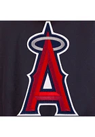 Mens Los Angeles Angels Reversible Hooded Heavyweight Jacket - Navy Blue