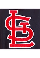 Mens St Louis Cardinals Reversible Hooded Heavyweight Jacket - Navy Blue