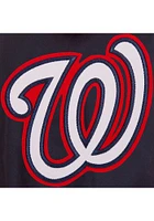 Mens Washington Nationals Reversible Hooded Heavyweight Jacket - Navy Blue