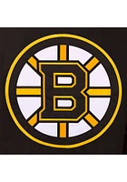 Mens Boston Bruins Reversible Wool Leather Heavyweight Jacket - Black