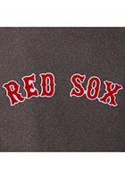 Mens Boston Red Sox Reversible Wool Leather Heavyweight Jacket - Grey