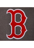 Mens Boston Red Sox Reversible Wool Leather Heavyweight Jacket - Grey