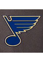 Mens St Louis Blues Reversible Wool Leather Heavyweight Jacket - Grey