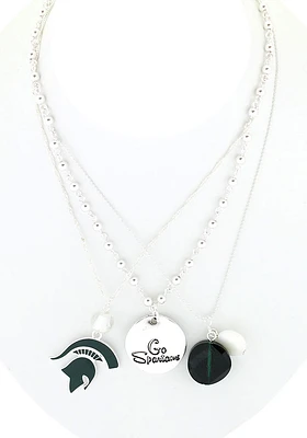 Michigan State Spartans Trio Necklace