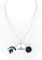Michigan State Spartans Trio Necklace
