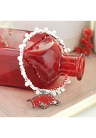 Arkansas Razorbacks Enamel Logo Womens Bracelet